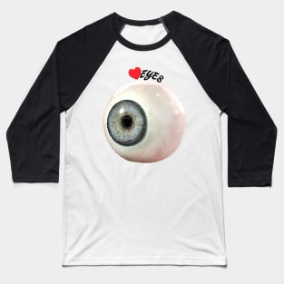 Eyeball Art Baseball T-Shirt